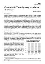 Census 2011: The migratory population of curaçao